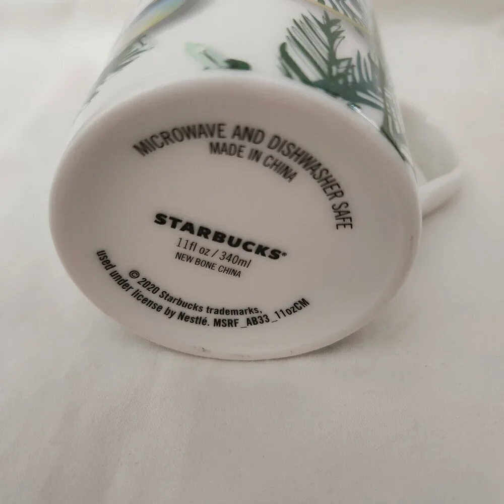 Starbucks Christmas Holiday 2020 Winter Lights & Ornaments Cup Mug 11oz.